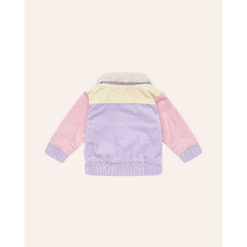 Huxbaby Blush Colour Block Cord Jacket 3-5Y image number 2
